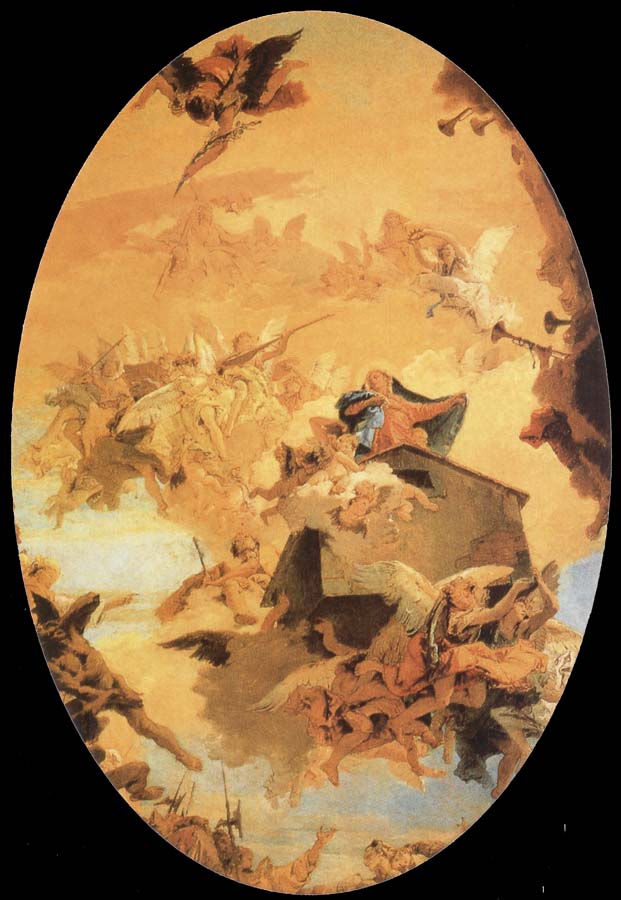 Giovanni Battista Tiepolo The traslacion of the holy house to Loreto